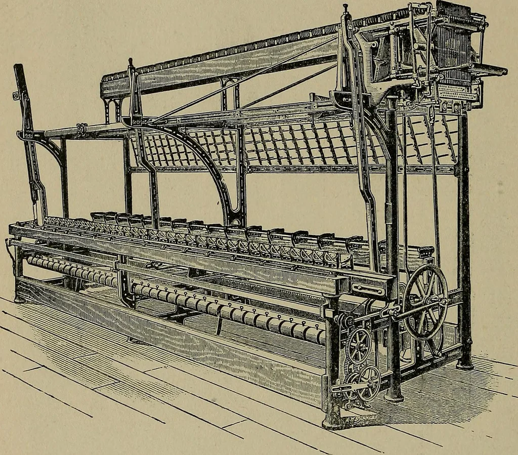 An illustration from A complete dictionary of dry goods and history of silk, linen, wool and other fibrous substances, 1892, leaf 385