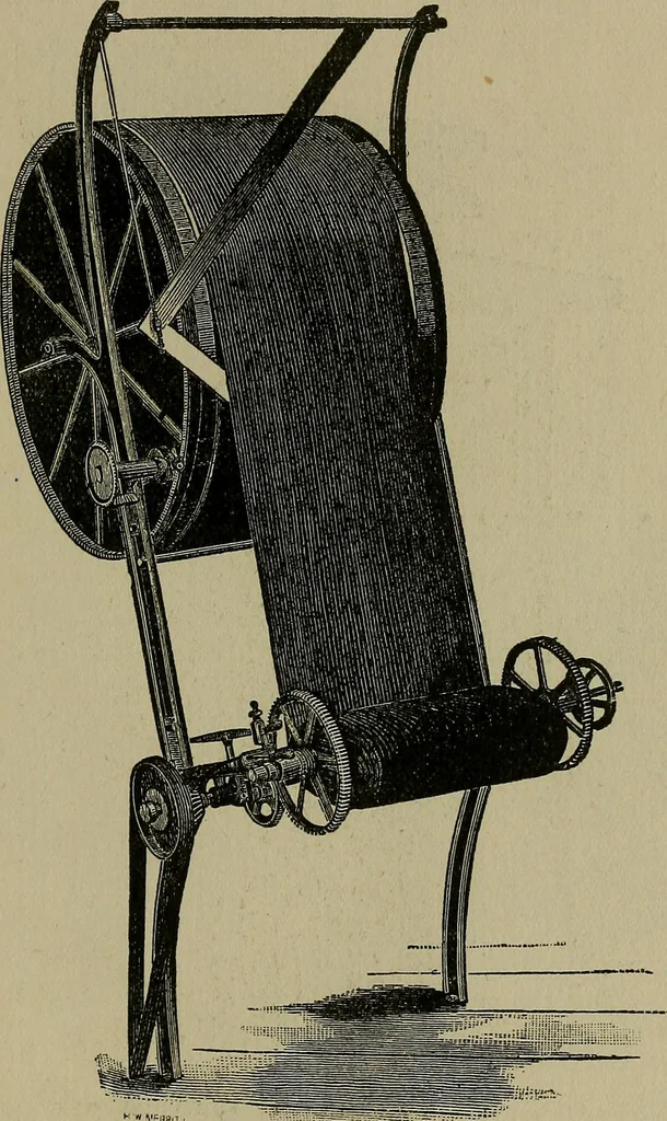An illustration from A complete dictionary of dry goods and history of silk, linen, wool and other fibrous substances, 1892, leaf 390