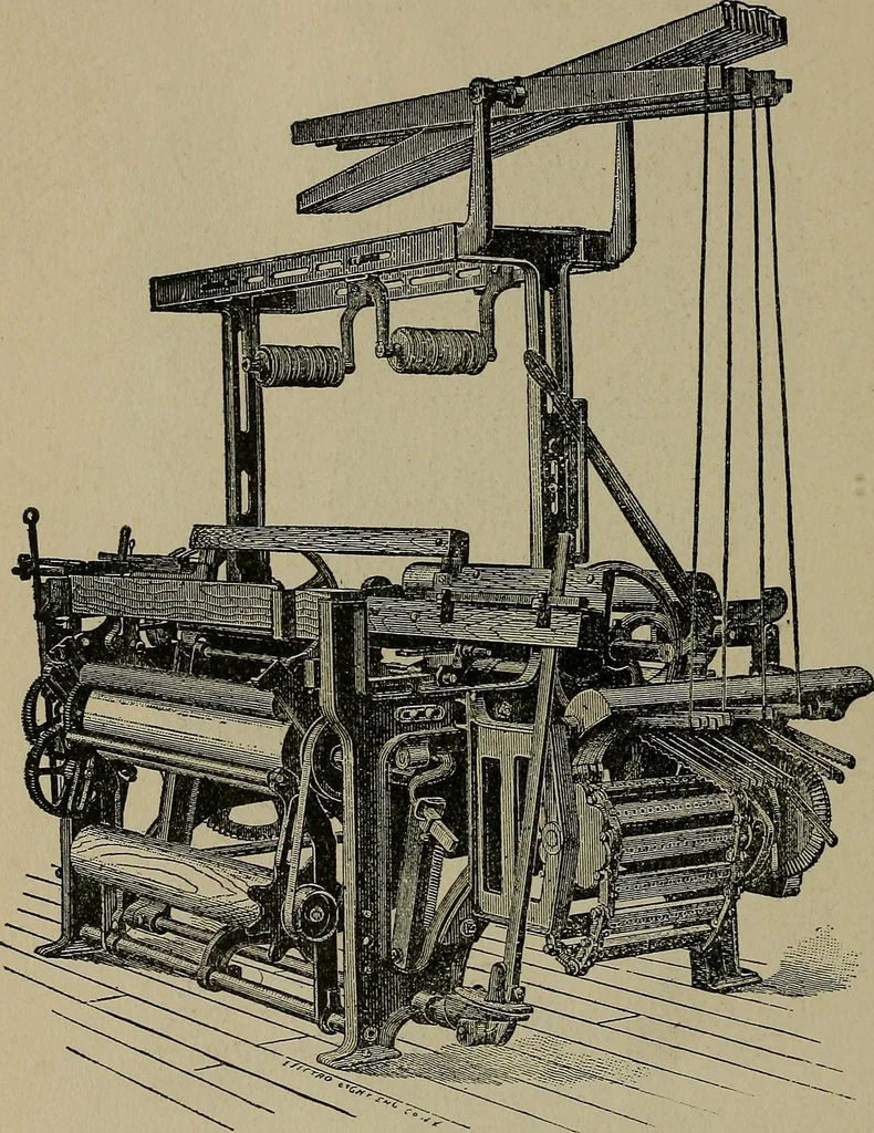 An illustration from A complete dictionary of dry goods and history of silk, linen, wool and other fibrous substances, 1892, leaf 391