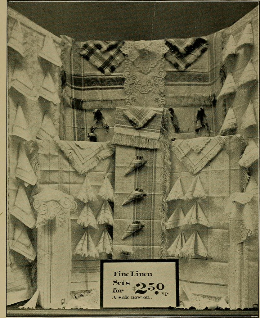 An illustration from A complete dictionary of dry goods and history of silk, linen, wool and other fibrous substances, 1892, leaf 476
