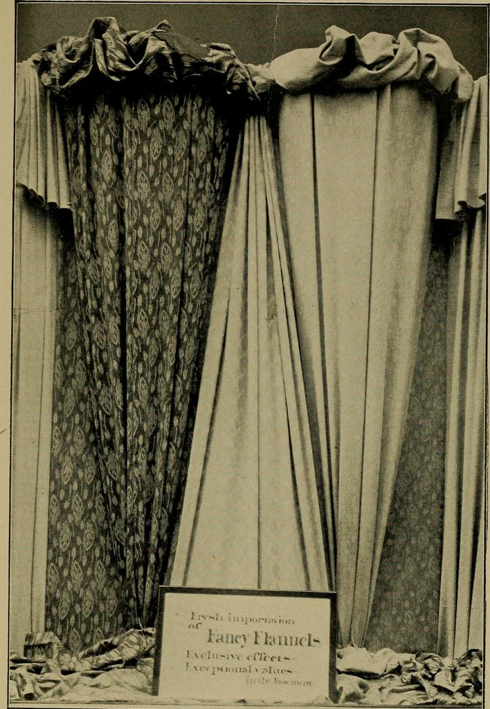 An illustration from A complete dictionary of dry goods and history of silk, linen, wool and other fibrous substances, 1892, leaf 480