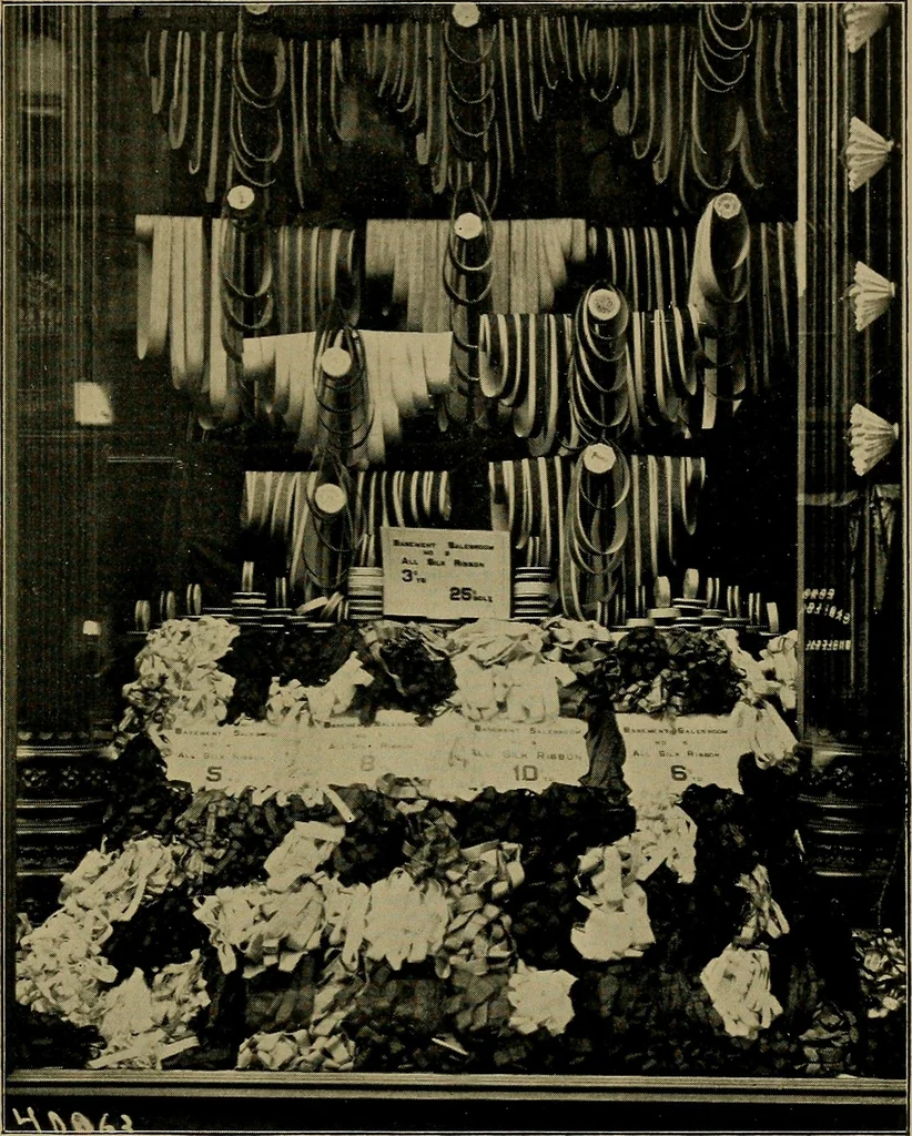 An illustration from A complete dictionary of dry goods and history of silk, linen, wool and other fibrous substances, 1892, leaf 524