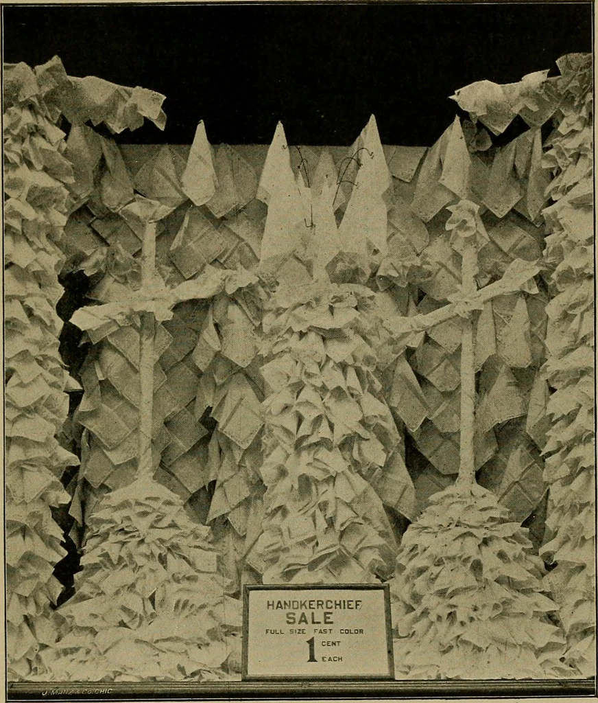 An illustration from A complete dictionary of dry goods and history of silk, linen, wool and other fibrous substances, 1892, leaf 556