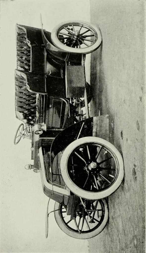 An illustration from The complete motorist, being an account of the evolution and construction of the modern motor-car; with notes on the selection, use, and maintenance of the same; and on the pleasures of travel upon the public roads, 1905, leaf 185