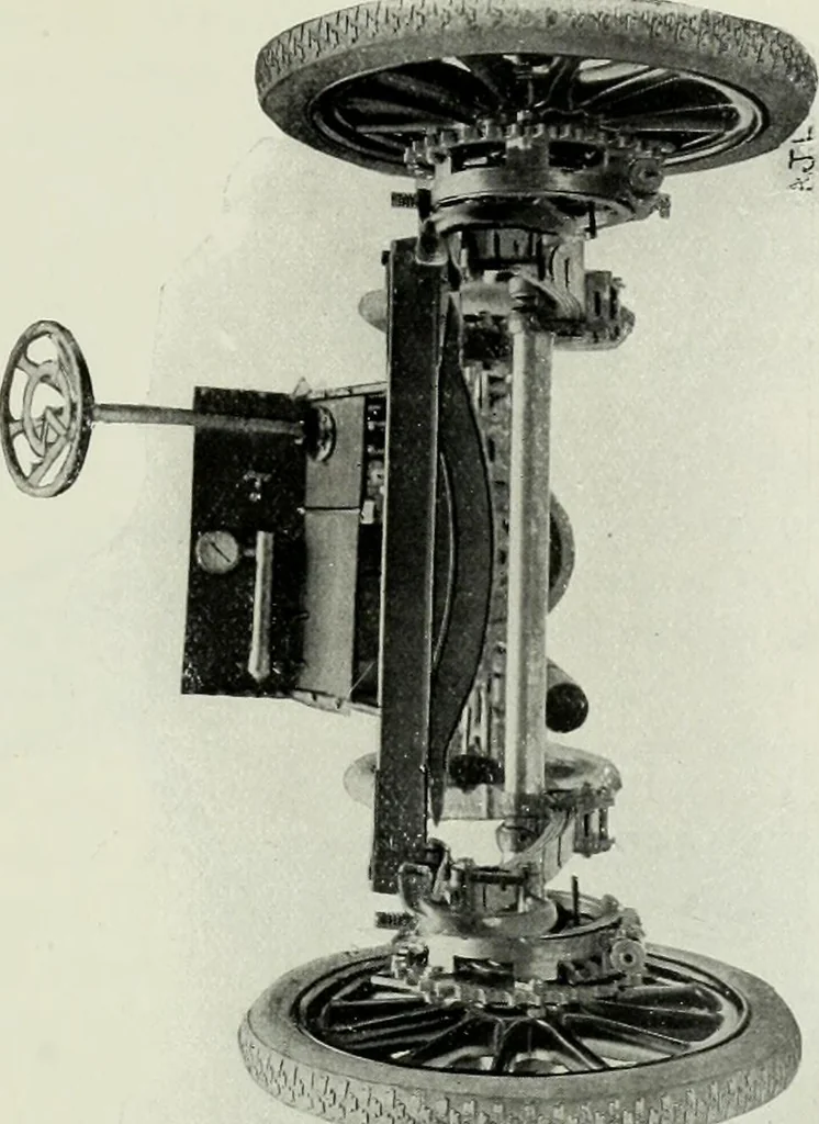 An illustration from The complete motorist, being an account of the evolution and construction of the modern motor-car; with notes on the selection, use, and maintenance of the same; and on the pleasures of travel upon the public roads, 1905, leaf 212
