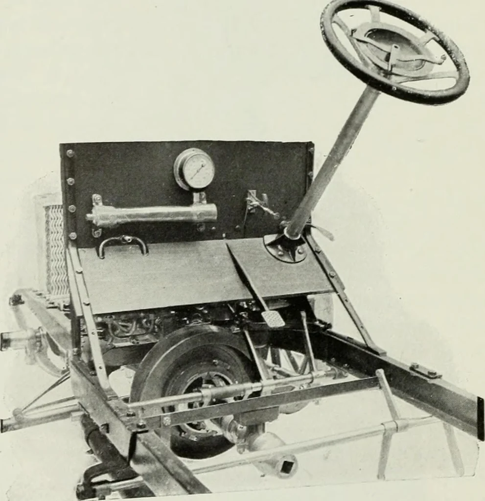 An illustration from The complete motorist, being an account of the evolution and construction of the modern motor-car; with notes on the selection, use, and maintenance of the same; and on the pleasures of travel upon the public roads, 1905, leaf 213