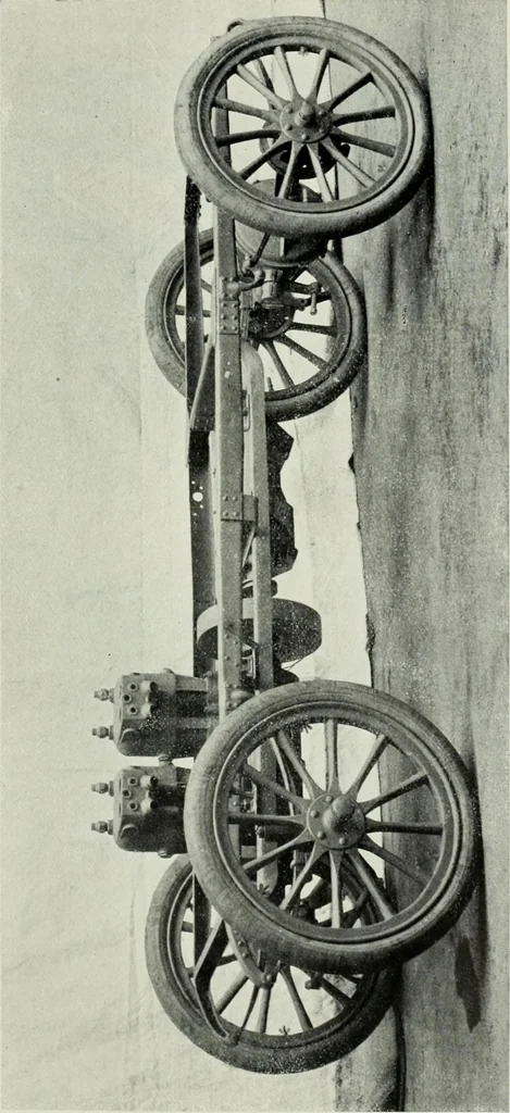 An illustration from The complete motorist, being an account of the evolution and construction of the modern motor-car; with notes on the selection, use, and maintenance of the same; and on the pleasures of travel upon the public roads, 1905, leaf 216
