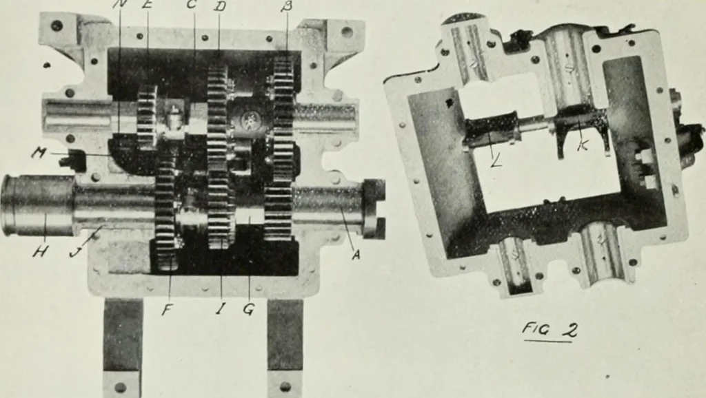 An illustration from The complete motorist, being an account of the evolution and construction of the modern motor-car; with notes on the selection, use, and maintenance of the same; and on the pleasures of travel upon the public roads, 1905, leaf 217