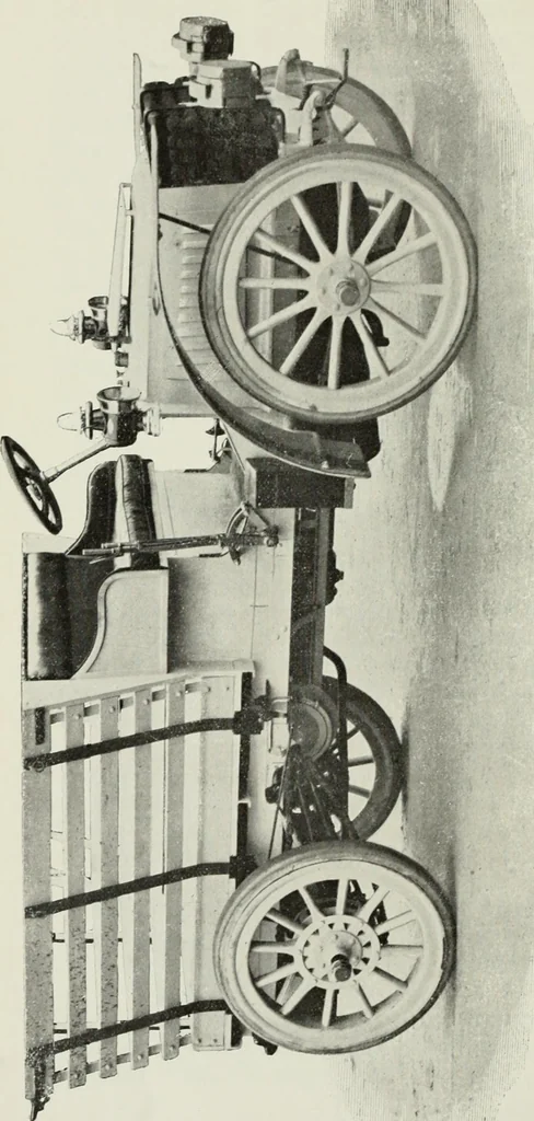 An illustration from The complete motorist, being an account of the evolution and construction of the modern motor-car; with notes on the selection, use, and maintenance of the same; and on the pleasures of travel upon the public roads, 1905, leaf 273
