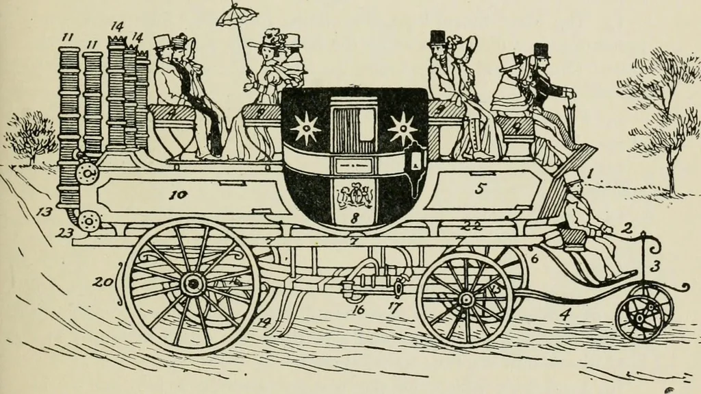 An illustration from The complete motorist, being an account of the evolution and construction of the modern motor-car; with notes on the selection, use, and maintenance of the same; and on the pleasures of travel upon the public roads, 1905, leaf 44