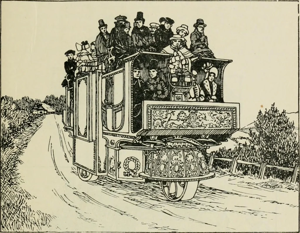 An illustration from The complete motorist, being an account of the evolution and construction of the modern motor-car; with notes on the selection, use, and maintenance of the same; and on the pleasures of travel upon the public roads, 1905, leaf 50