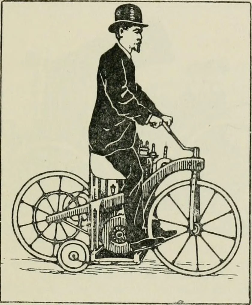 An illustration from The complete motorist, being an account of the evolution and construction of the modern motor-car; with notes on the selection, use, and maintenance of the same; and on the pleasures of travel upon the public roads, 1905, leaf 56