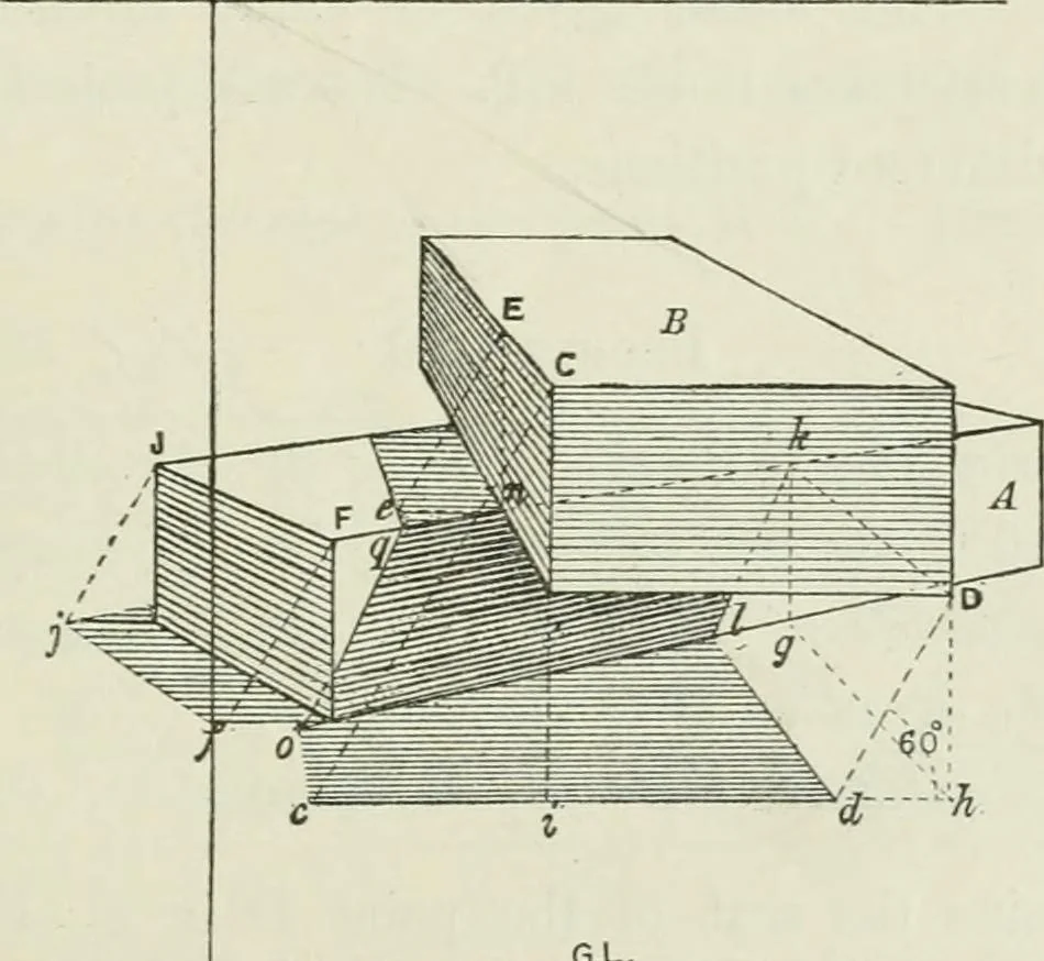 An illustration from Complete perspective course : comprising the elementary and advanced stages of perspective, the projection of shadows and reflections, with exercises in theory and practice, also the practical application of perspective, 1900, leaf 226