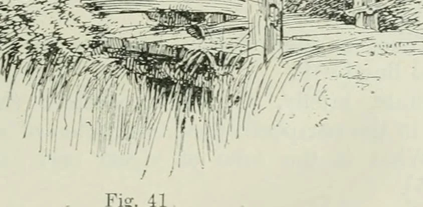 An illustration from Complete perspective course : comprising the elementary and advanced stages of perspective, the projection of shadows and reflections, with exercises in theory and practice, also the practical application of perspective, 1900, leaf 64