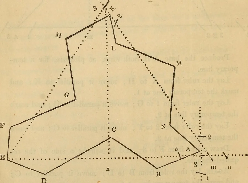 An illustration from A complete treatise on practical land-surveying, in seven parts;, 1839, leaf 249