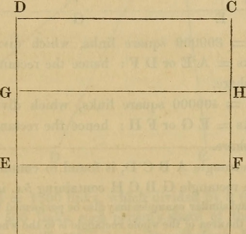 An illustration from A complete treatise on practical land-surveying, in seven parts;, 1839, leaf 344