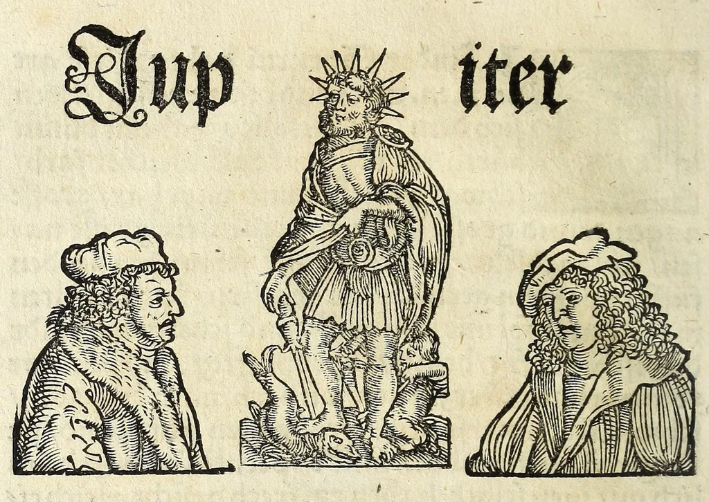 An illustration from Complexion : Natür vnd Eigenschafft eines yeden Menschen zü erfaren, auch seiner Gebürtstund vnnd Zeychen, ... auss zü rechnen, 1534, leaf 10