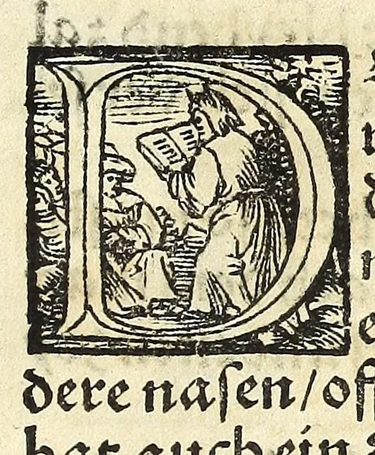 An illustration from Complexion : Natür vnd Eigenschafft eines yeden Menschen zü erfaren, auch seiner Gebürtstund vnnd Zeychen, ... auss zü rechnen, 1534, leaf 15