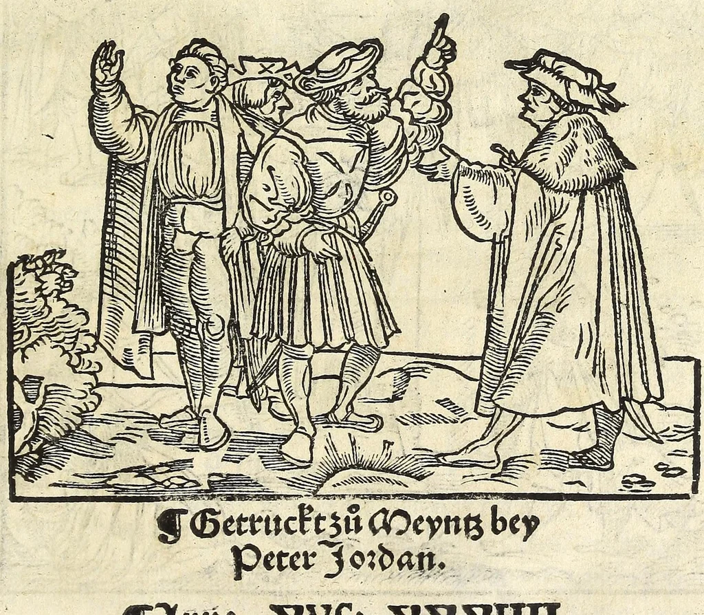 An illustration from Complexion : Natür vnd Eigenschafft eines yeden Menschen zü erfaren, auch seiner Gebürtstund vnnd Zeychen, ... auss zü rechnen, 1534, leaf 5