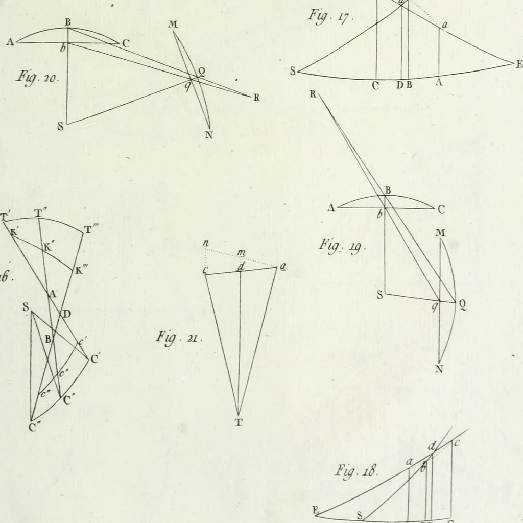 An illustration from Cométographie ou Traité historique et théorique des comètes, 1783, leaf 534