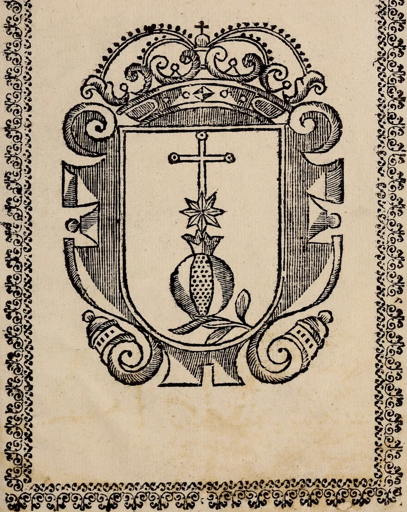 An illustration from Concentos fvnebres, metricos lamentos, qve explican, demostraciones publicas, de reconcidos afectos, en los fvnerales devido al Illustrissimo, Reverendissimo, y Excelentissimo Señor Maestro D. Fr. Payo Enriquez de Ribera..., 1684, leaf 62