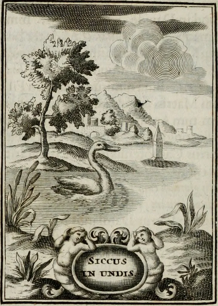 An illustration from Conceptvs chronographicvs de concepta sacra Deipara : Septingentis Sacrae Scripturae, ss. patrum, ac rationum, nec non historiarum, symbolorum, antiquitatum, et anagrammatum suffragiis roboratus : ac totidem praefixis chronographicis, annum currentem prodentibus copiose instructus : occasione saeculi, hoc eodem anno septima vice absoluti, et celebrati, a patribus Benedictinis liberi, ac imperialis monasterii ad SS. Udalricum, & Afram, Augustae Vindelicorum, 1712, leaf 149