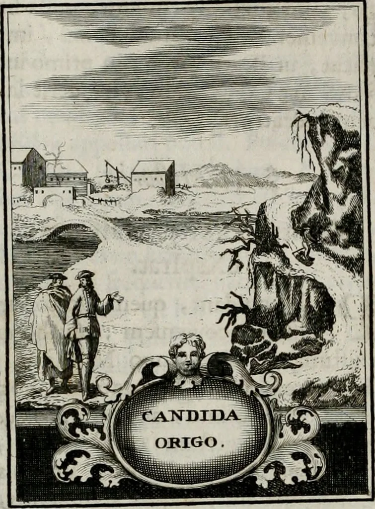 An illustration from Conceptvs chronographicvs de concepta sacra Deipara : Septingentis Sacrae Scripturae, ss. patrum, ac rationum, nec non historiarum, symbolorum, antiquitatum, et anagrammatum suffragiis roboratus : ac totidem praefixis chronographicis, annum currentem prodentibus copiose instructus : occasione saeculi, hoc eodem anno septima vice absoluti, et celebrati, a patribus Benedictinis liberi, ac imperialis monasterii ad SS. Udalricum, & Afram, Augustae Vindelicorum, 1712, leaf 167