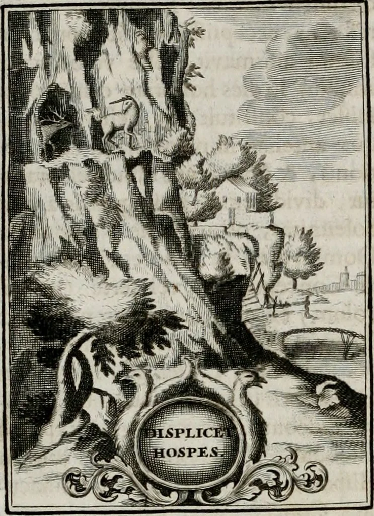 An illustration from Conceptvs chronographicvs de concepta sacra Deipara : Septingentis Sacrae Scripturae, ss. patrum, ac rationum, nec non historiarum, symbolorum, antiquitatum, et anagrammatum suffragiis roboratus : ac totidem praefixis chronographicis, annum currentem prodentibus copiose instructus : occasione saeculi, hoc eodem anno septima vice absoluti, et celebrati, a patribus Benedictinis liberi, ac imperialis monasterii ad SS. Udalricum, & Afram, Augustae Vindelicorum, 1712, leaf 191