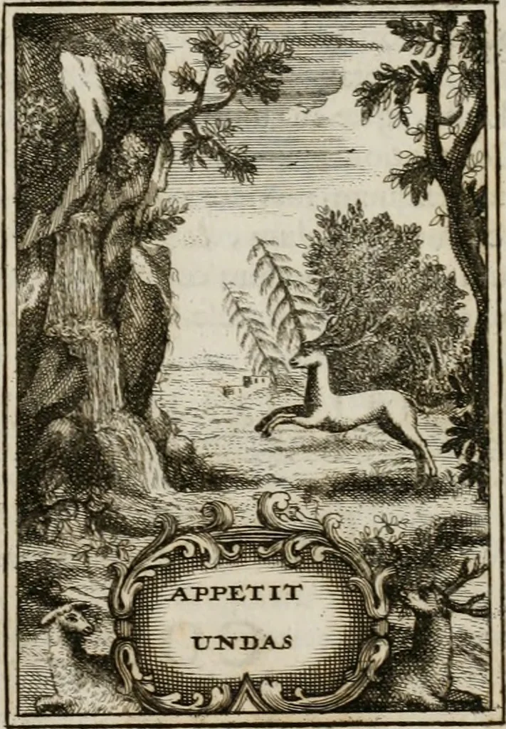 An illustration from Conceptvs chronographicvs de concepta sacra Deipara : Septingentis Sacrae Scripturae, ss. patrum, ac rationum, nec non historiarum, symbolorum, antiquitatum, et anagrammatum suffragiis roboratus : ac totidem praefixis chronographicis, annum currentem prodentibus copiose instructus : occasione saeculi, hoc eodem anno septima vice absoluti, et celebrati, a patribus Benedictinis liberi, ac imperialis monasterii ad SS. Udalricum, & Afram, Augustae Vindelicorum, 1712, leaf 204