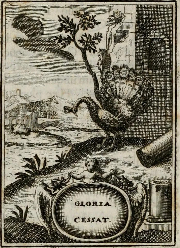 An illustration from Conceptvs chronographicvs de concepta sacra Deipara : Septingentis Sacrae Scripturae, ss. patrum, ac rationum, nec non historiarum, symbolorum, antiquitatum, et anagrammatum suffragiis roboratus : ac totidem praefixis chronographicis, annum currentem prodentibus copiose instructus : occasione saeculi, hoc eodem anno septima vice absoluti, et celebrati, a patribus Benedictinis liberi, ac imperialis monasterii ad SS. Udalricum, & Afram, Augustae Vindelicorum, 1712, leaf 279