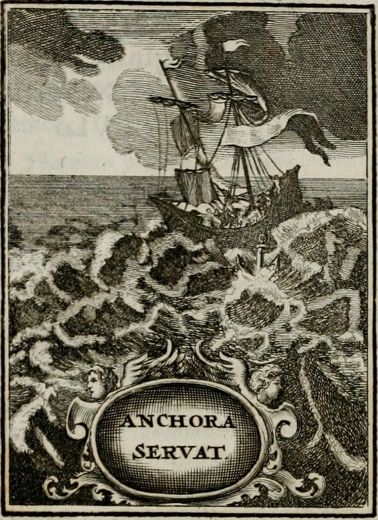 An illustration from Conceptvs chronographicvs de concepta sacra Deipara : Septingentis Sacrae Scripturae, ss. patrum, ac rationum, nec non historiarum, symbolorum, antiquitatum, et anagrammatum suffragiis roboratus : ac totidem praefixis chronographicis, annum currentem prodentibus copiose instructus : occasione saeculi, hoc eodem anno septima vice absoluti, et celebrati, a patribus Benedictinis liberi, ac imperialis monasterii ad SS. Udalricum, & Afram, Augustae Vindelicorum, 1712, leaf 297