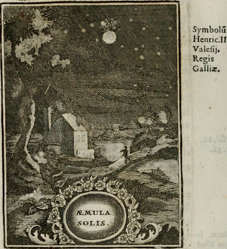 An illustration from Conceptvs chronographicvs de concepta sacra Deipara : Septingentis Sacrae Scripturae, ss. patrum, ac rationum, nec non historiarum, symbolorum, antiquitatum, et anagrammatum suffragiis roboratus : ac totidem praefixis chronographicis, annum currentem prodentibus copiose instructus : occasione saeculi, hoc eodem anno septima vice absoluti, et celebrati, a patribus Benedictinis liberi, ac imperialis monasterii ad SS. Udalricum, & Afram, Augustae Vindelicorum, 1712, leaf 307
