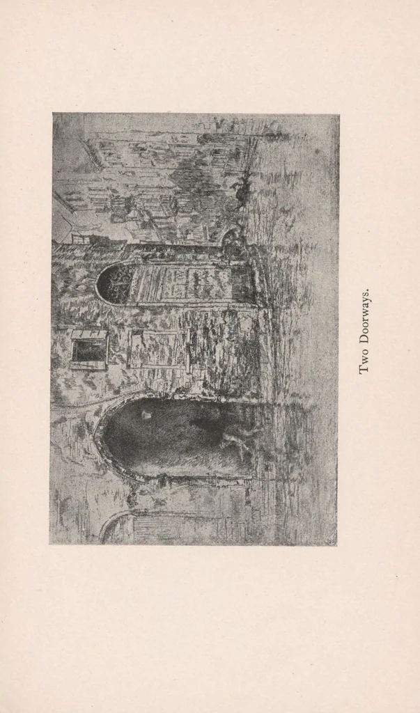 An illustration from Concerning the etchings of Mr. Whistler, 1904, leaf 63