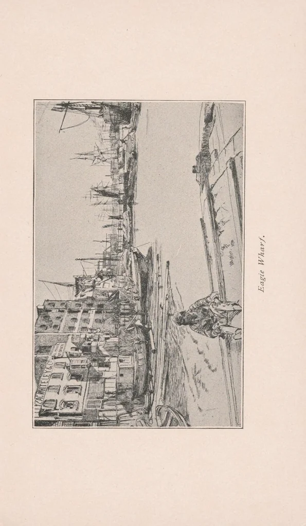An illustration from Concerning the etchings of Mr. Whistler, 1899, leaf 19