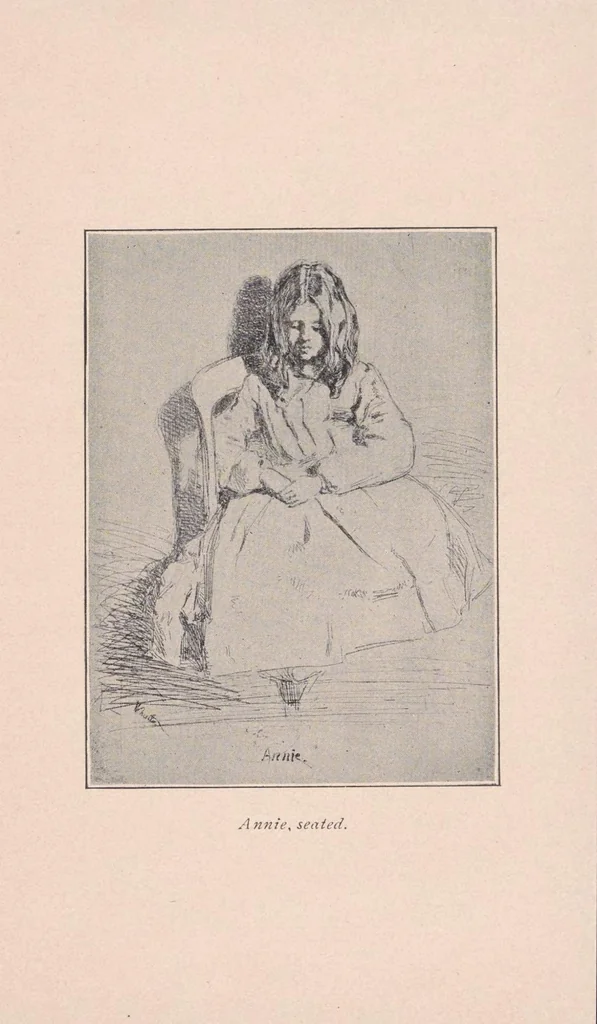 An illustration from Concerning the etchings of Mr. Whistler, 1899, leaf 9