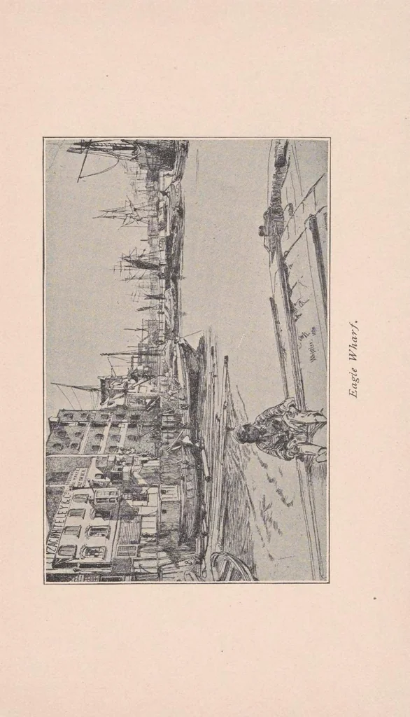 An illustration from Concerning the etchings of Mr. Whistler, 1899, leaf 17