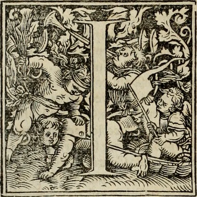 An illustration from Concilia omnia, tam generalia quam particularia : ab apostolorum temporibus in hunc vsque diem a sanctissimis patribus celebrata, & quorum acta literis mandata, ex vetustissimis diuersa[rum] regionu bibliothecis haberi potuere, his duobus tomis continentur : tomvs primvs ea recenset concilia, quae a beato Petro apostolo vsq[ue] ad Iohanne huius nominis papam secundu seruata inuenimus : quo[rum] ordinem & nomina si quis accuratius desideret, versa pagina indicabit, 1538, leaf 215