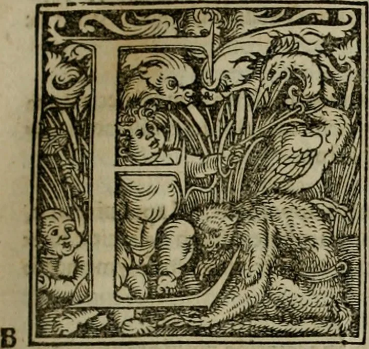 An illustration from Concilia omnia, tam generalia quam particularia : ab apostolorum temporibus in hunc vsque diem a sanctissimis patribus celebrata, & quorum acta literis mandata, ex vetustissimis diuersa[rum] regionu bibliothecis haberi potuere, his duobus tomis continentur : tomvs primvs ea recenset concilia, quae a beato Petro apostolo vsq[ue] ad Iohanne huius nominis papam secundu seruata inuenimus : quo[rum] ordinem & nomina si quis accuratius desideret, versa pagina indicabit, 1538, leaf 280