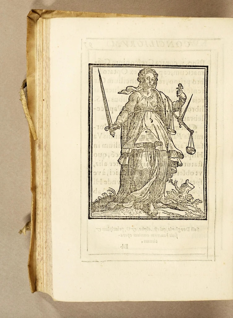 An illustration from Conciliorum omnium orthodoxorum, generalium, nationalium, et prouincialium, quæ ab origine nascentis ecclesiæ ad nostra hæc vsq[ue] tempora celebrata sunt, index, chronographia, seu epitome. Breui compendio ea omnia ..., 1587, leaf 284