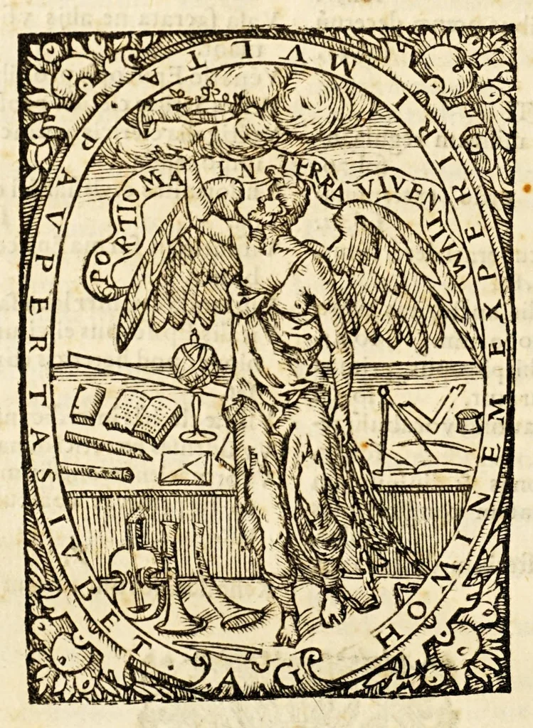 An illustration from Conciliorum omnium orthodoxorum, generalium, nationalium, et prouincialium, quæ ab origine nascentis ecclesiæ ad nostra hæc vsq[ue] tempora celebrata sunt, index, chronographia, seu epitome. Breui compendio ea omnia ..., 1587, leaf 330