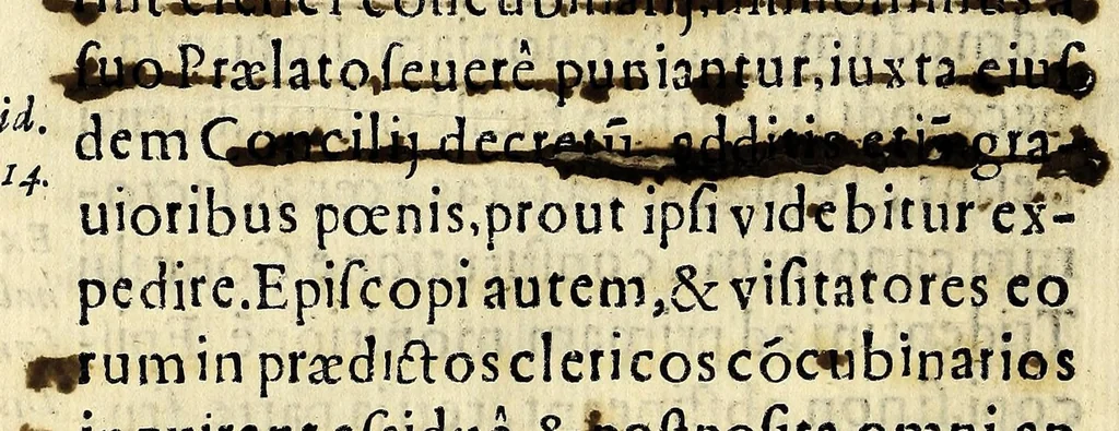 An illustration from Concilium Limense. Celebratum anno 1583. sub Gregorio XIII. Sum. Pont. auctoritate Sixti Quinti Pont. Max. approbatum., 1614, leaf 136