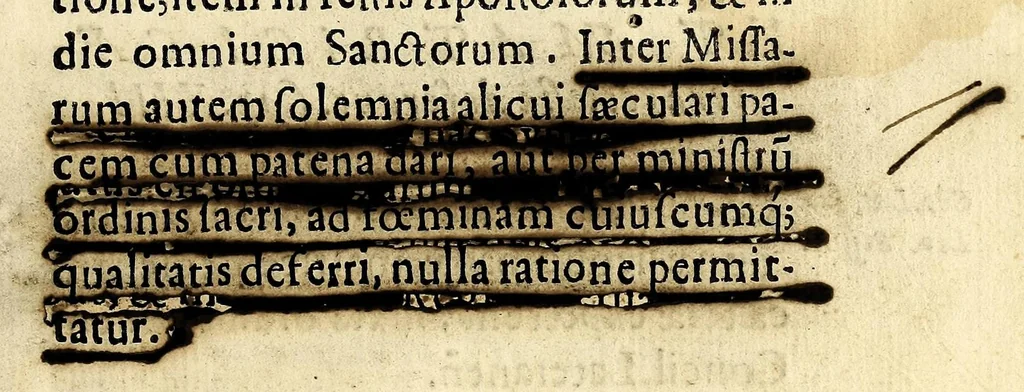An illustration from Concilium Limense. Celebratum anno 1583. sub Gregorio XIII. Sum. Pont. auctoritate Sixti Quinti Pont. Max. approbatum., 1614, leaf 173
