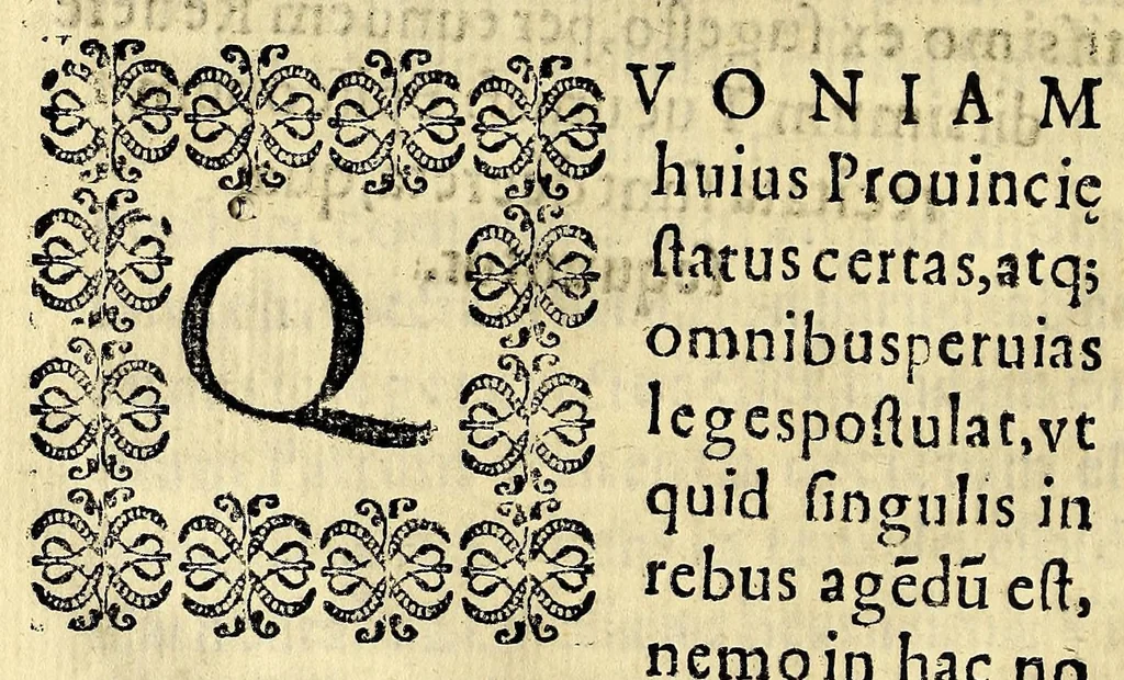 An illustration from Concilium Limense. Celebratum anno 1583. sub Gregorio XIII. Sum. Pont. auctoritate Sixti Quinti Pont. Max. approbatum., 1614, leaf 58