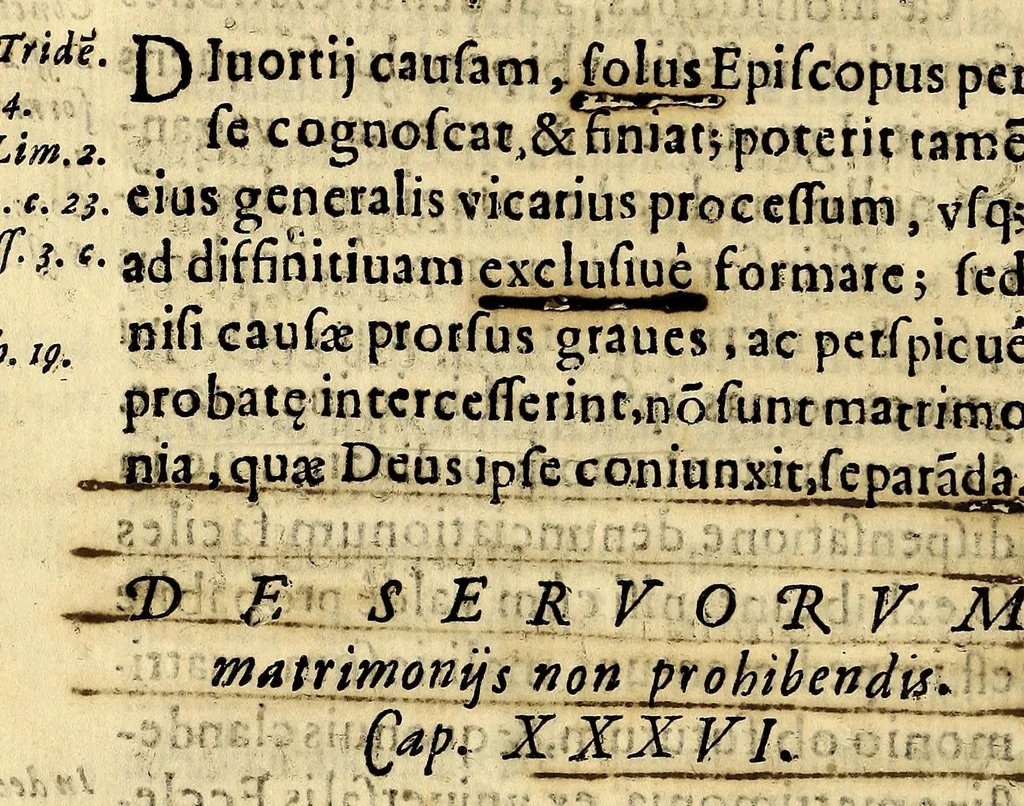 An illustration from Concilium Limense. Celebratum anno 1583. sub Gregorio XIII. Sum. Pont. auctoritate Sixti Quinti Pont. Max. approbatum., 1614, leaf 98