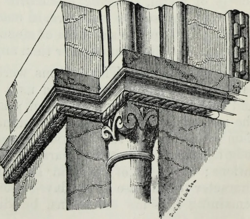 An illustration from A concise glossary of terms used in Grecian, Roman, Italian, and Gothic architecture, 1879, leaf 148