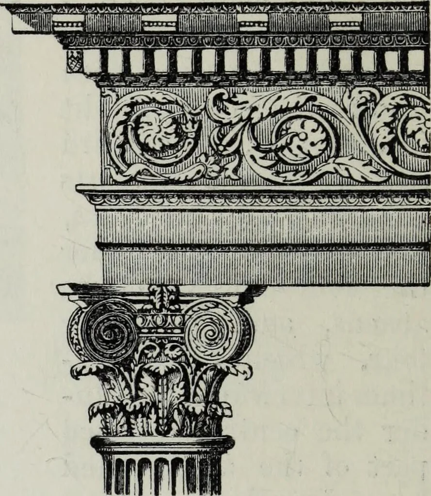 An illustration from A concise glossary of terms used in Grecian, Roman, Italian, and Gothic architecture, 1879, leaf 191