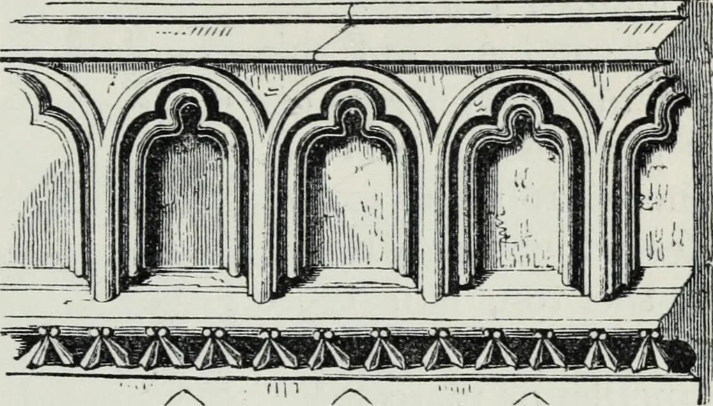 An illustration from A concise glossary of terms used in Grecian, Roman, Italian, and Gothic architecture, 1879, leaf 196