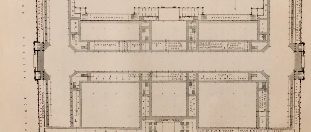 An illustration from A concise history of the International Exhibition of l862 : its rise and progress, its building and features and a summary of all former exhibitions, 1862, leaf 18