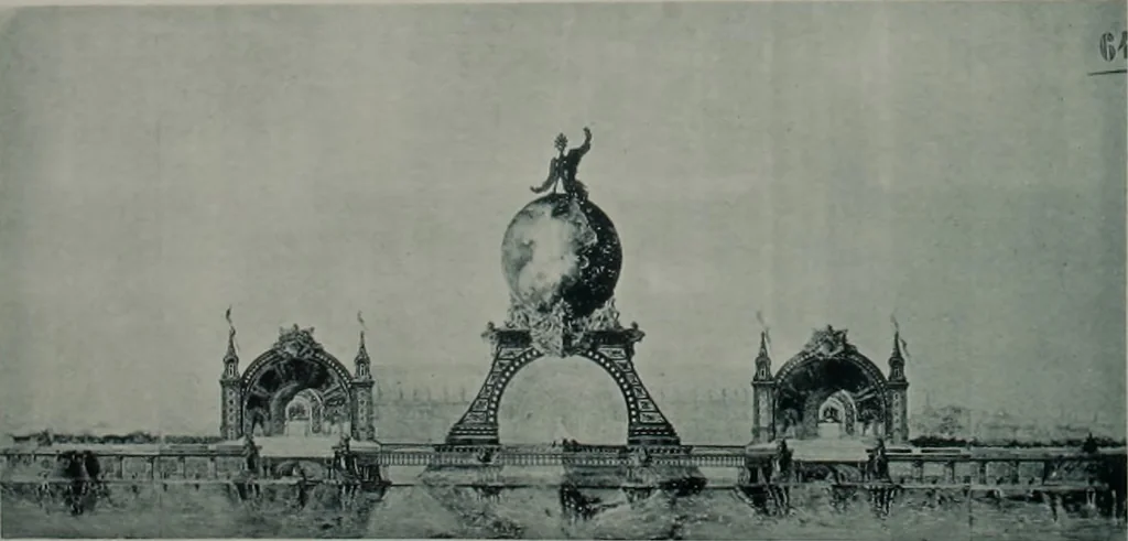 An illustration from Concours pour l'Exposition universelle de 1900; projets exposés au Palais de l'industrie, 1895, leaf 103