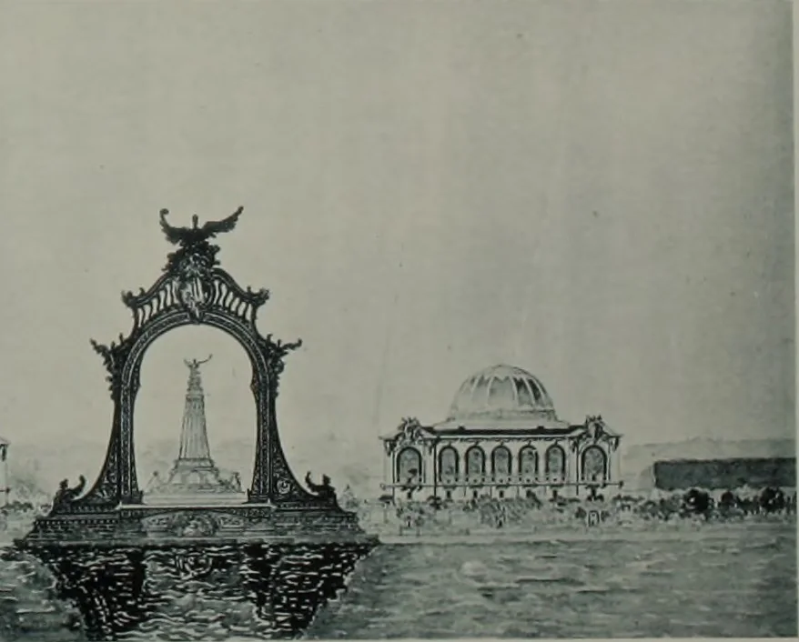 An illustration from Concours pour l'Exposition universelle de 1900; projets exposés au Palais de l'industrie, 1895, leaf 103